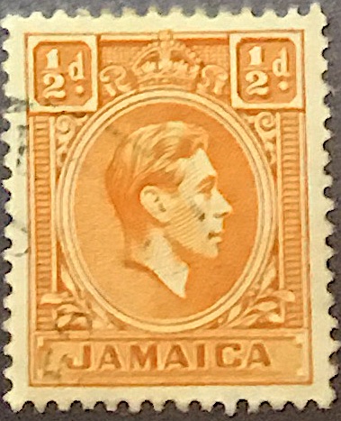 @Philatelovely My J #Stamp:

#Jamaica 
1/2 d King George VI 
Definitive, 1938

#Philately #Philatelic #Stamps #King #KingGeorge #KingGeorgeVI #definitive