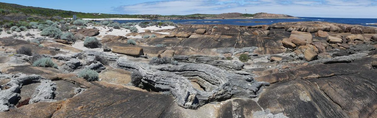 Finally got around to posting some photos from the #EPStromNet Western Australia field campaign a couple of weeks ago with <a href="/DrNatalieHicks/">Natalie Ruth Hicks</a> <a href="/GJCUnderwood/">Graham Underwood</a> <a href="/CarlaDodd6/">Carla Dodd</a> and  <a href="/gavinrish/">Gavin Rishworth</a>
1/4 The wonderful peritidal microbialites - the reason I was there!