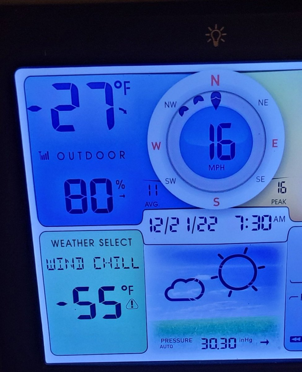 It's officially cold this morning in Montana. (Yes those temps are in °F)