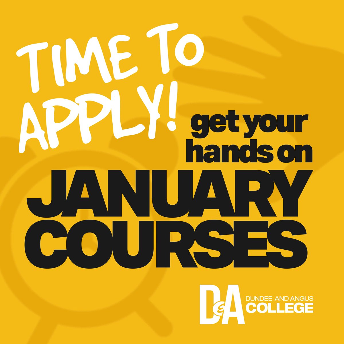 dundee_angus's tweet photo. Attention school leavers! 📣 

Are you about to leave school but not sure what to do? Check out our courses starting in January here > https://t.co/Lski5yUPVj 

#ChooseCollege #ChooseDA #HandsonDA https://t.co/AFzo1Ghjb6