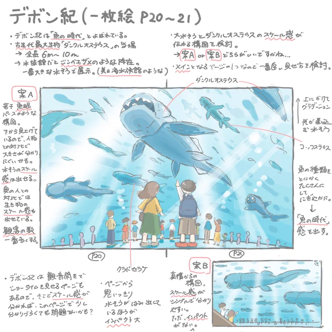 わくわく科学ずかん『古生代水族館』のアイデアラフを見せちゃいます〜 デボン紀編 〜 