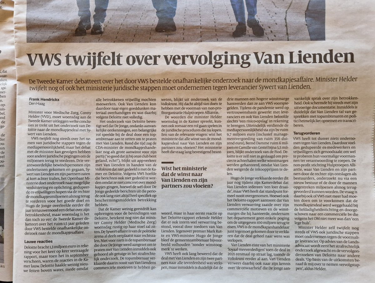 CARTOONISThugo's tweet photo. VWS twijfelt over vervolging Van Lienden...
Bron: #volkskrant
#sywertgate #VWSgate #CDAgate https://t.co/YGgBIPB5D3