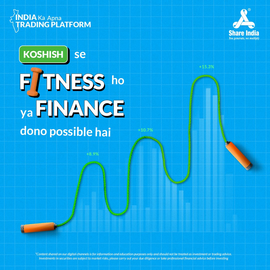 shareindiasec's tweet image. Humne suna hai ki koshish karne walon ki kabhi haar nahi hoti, ab chahe voh fitness mein ho ya finance mein!

Aaiye trading ki duniya mein koshish se kamyabi tak ka apna raasta banaye only on Share India!

#IndiaKaApnaTradingPlatform #ShareIndia