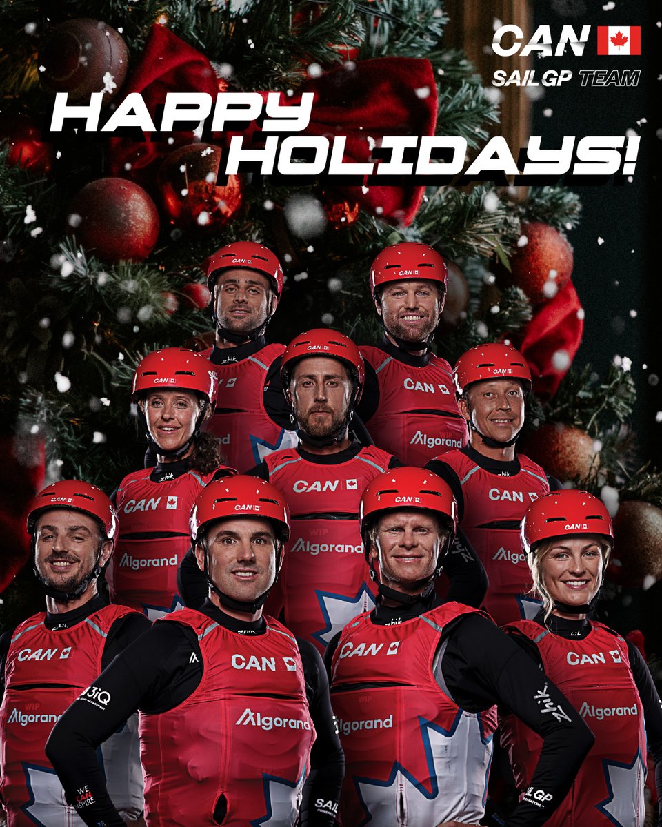 Happy Holidays to you all from the entire Canada SailGP Team 🇨🇦🎄❄️

#weCANinspire #sailgpCAN #SailGP