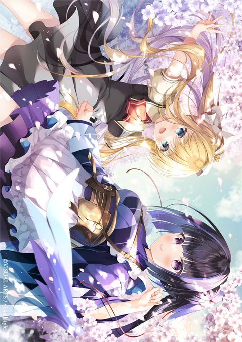 観鈴ちん&鴉羽さん🌸#pixiv https://t.co/21AYvGXc75 