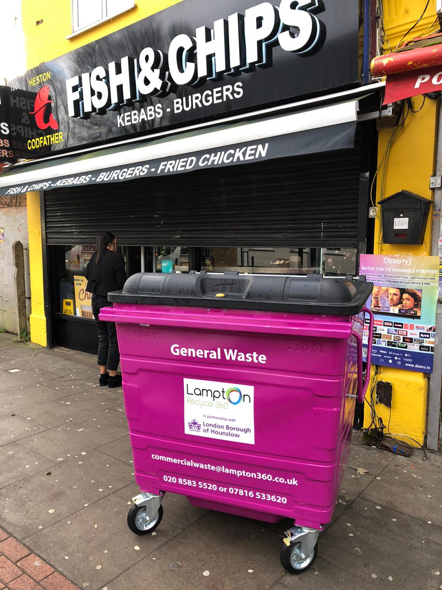 ♻️🚛🆕 NEW CUSTOMER 🆕🚛♻️

Today we delivered new lockable🔐 bins to the 'Codfather' in Heston🐟

After providing '3 Months' notice to their previous provider, @LamptonServices will start servicing in the New Year.

To receive your quote📋contact our Team TODAY!

📱07816 068058