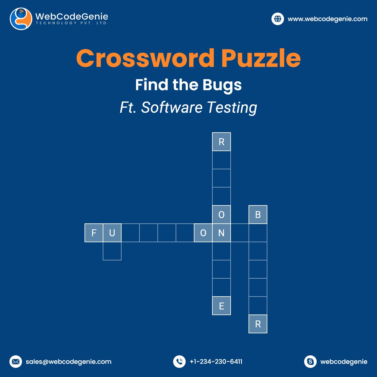 WebCode_Genie's tweet image. Let's see if you can find the Software bugs!
Reply to this tweet, with the answers.
webcodegenie.com
#software #softwaretesting #crossword #crosswordpuzzle #softwaretester #softwaretestingservices #softwaretestingcompany #softwaretesters #softwaretestengineer #testers