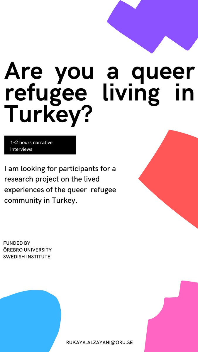 I am looking to interview queer refugees in Turkey for a research project investigating online violence, abuse, and harassments.