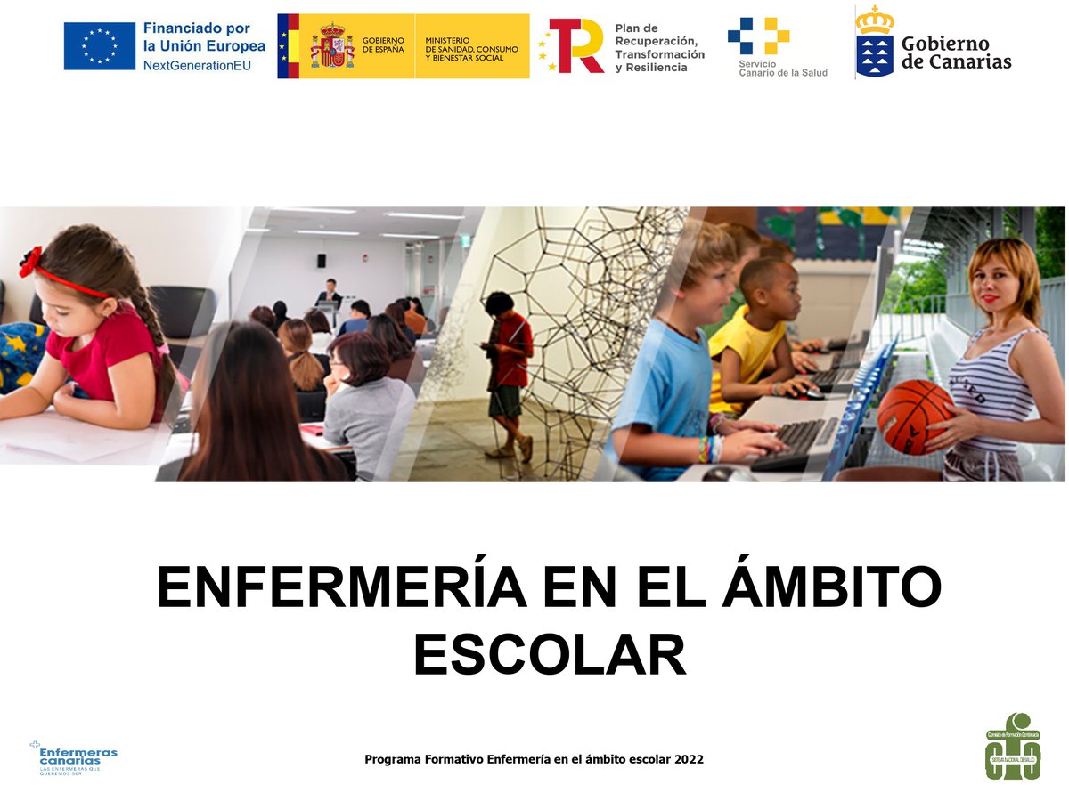 Educación Gobcan (@educaciongobc) on Twitter photo Comienza la formación específica en el ámbito educativo a las enfermeras y enfermeros escolares promovida por la Consejería de @EducacionCan en coordinación con <a href="/SanidadGobCan/">Sanidad Gobcan</a>
🎯Este programa piloto busca fomentar la educación para la salud en la comunidad educativa Comienza la formación específica en el ámbito educativo a las enfermeras y enfermeros escolares promovida por la Consejería de @EducacionCan en coordinación con <a href="/SanidadGobCan/">Sanidad Gobcan</a>
🎯Este programa piloto busca fomentar la educación para la salud en la comunidad educativa