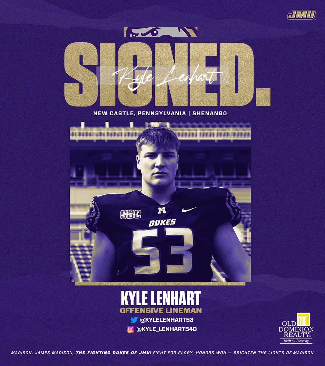 𝐒𝐈𝐆𝐍𝐄𝐃 ✍️

Welcome home, <a href="/kylelenhart53/">Kyle Lenhart</a>❗️

#GoDukes | #DUKESRI23