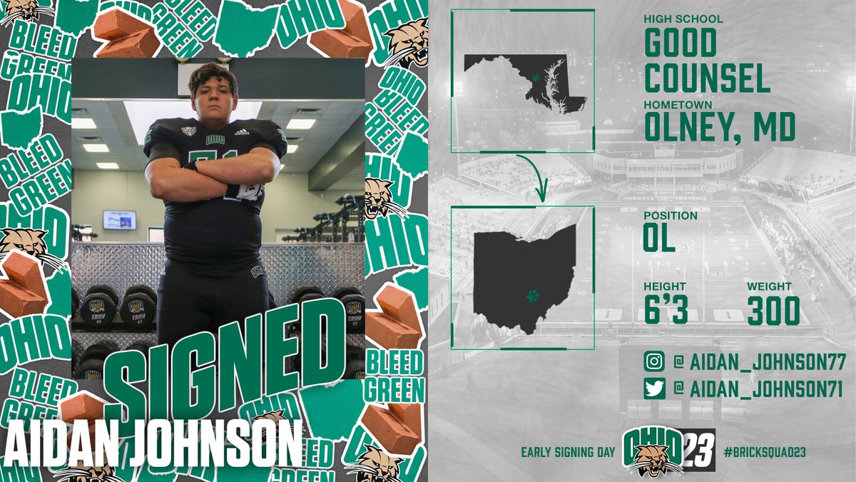 OhioFootball's tweet photo. We'll see you in Athens, Aidan Johnson! 😼

@Aidan_Johnson71 | #OUohyeah https://t.co/84dhzoQRGk