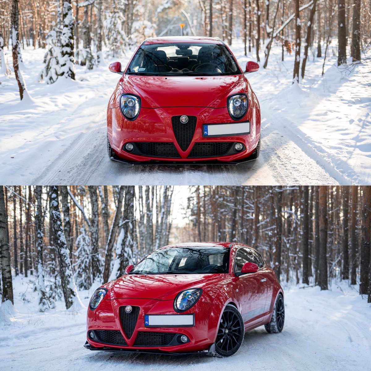 #SnowTime From 🇵🇱 #AlfaMitoClubMilano 🍀🇮🇹