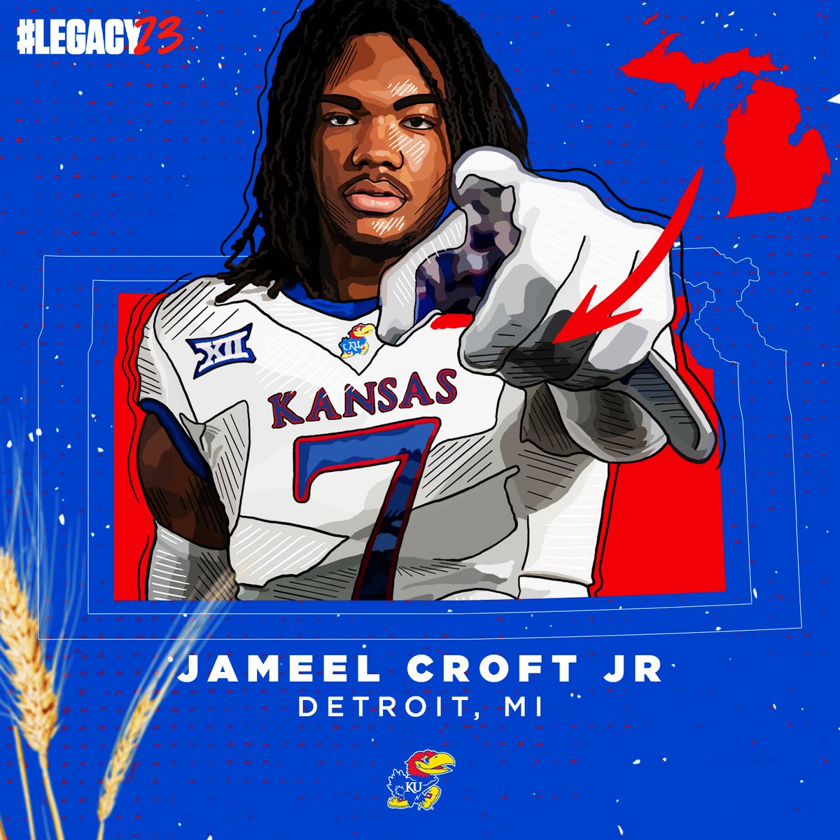 KU_Football's tweet image. 🔴 SIGNED 🔵

Welcome to Kansas, @J2Croft
