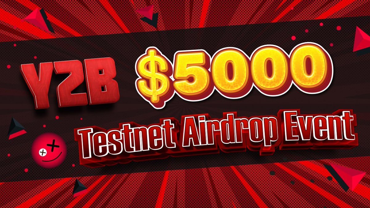 New airdrop: Y2B Finance (Y2B)
Total Reward: 2,500 USDT &amp; $2,500 Y2B
Rate: ⭐️⭐️⭐️⭐️
Winners: 600 Random &amp; Top 50
Distribution: within 2 weeks after the ends

Bot Airdrop Link: t.me/y2btestnet_bot

#Airdrop #Airdrops #Airdropinspector #Y2BFinance #Y2B #USDT #Crypto #Bitcoin