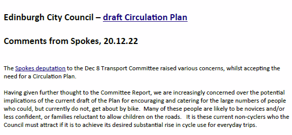 SpokesLothian's tweet photo. #CirculationPlan 🚶♀️🧑🦽🚲🚌🚗
🙋♀️Spokes paper highlighting two main concerns re the current early draft of the @Edinburgh_CC plan
HERE->https://t.co/6J5rA1Dpay
@CllrCMiller @CllrScottArthur @DAstonSNP @kevin_lang @CouncillorCowdy @DrCarolineBrown @John_Lauder @DaveJFrench @AngusEd https://t.co/eqrJbqVVjc
