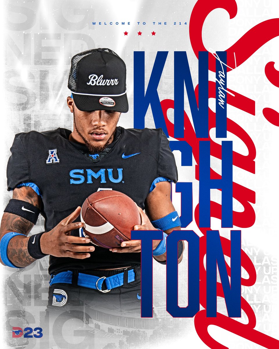 A rooster crows only when it sees the light. Welcome to the Mustang family, @Jaylan_Knighton! #PonyUpDallas | #TripleD23