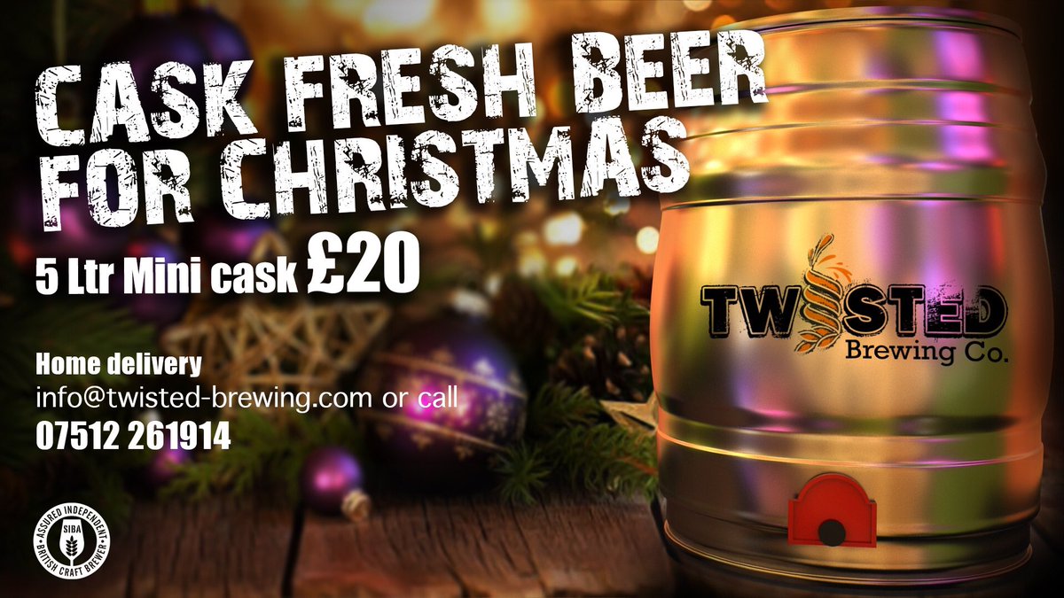 Still got a couple of days to get some cask fresh beer in for the big day. Message us to get it delivered to your front door.
