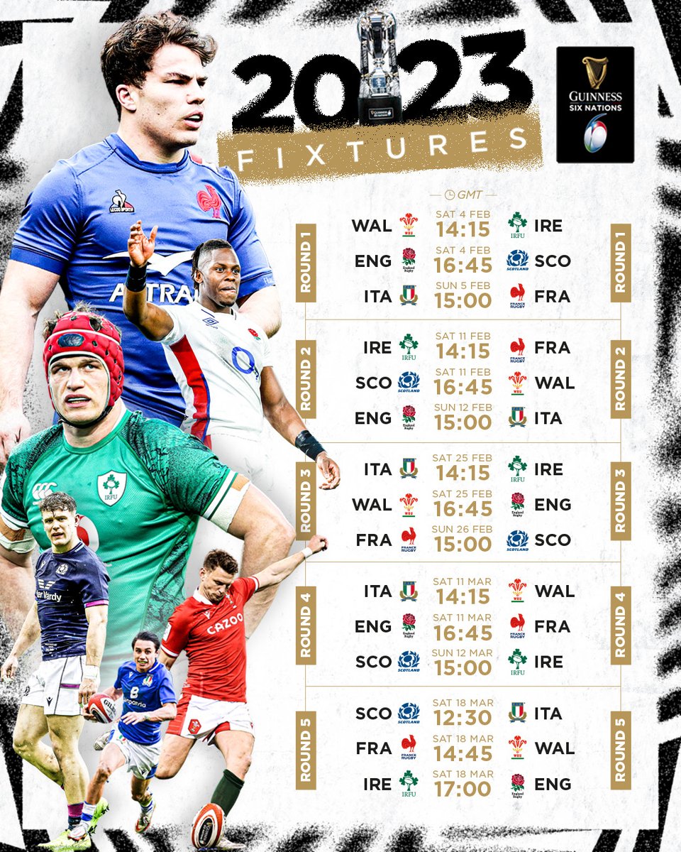 New Year = New #GuinnessSixNations! 

#Welcome2023 #HappyNewYear