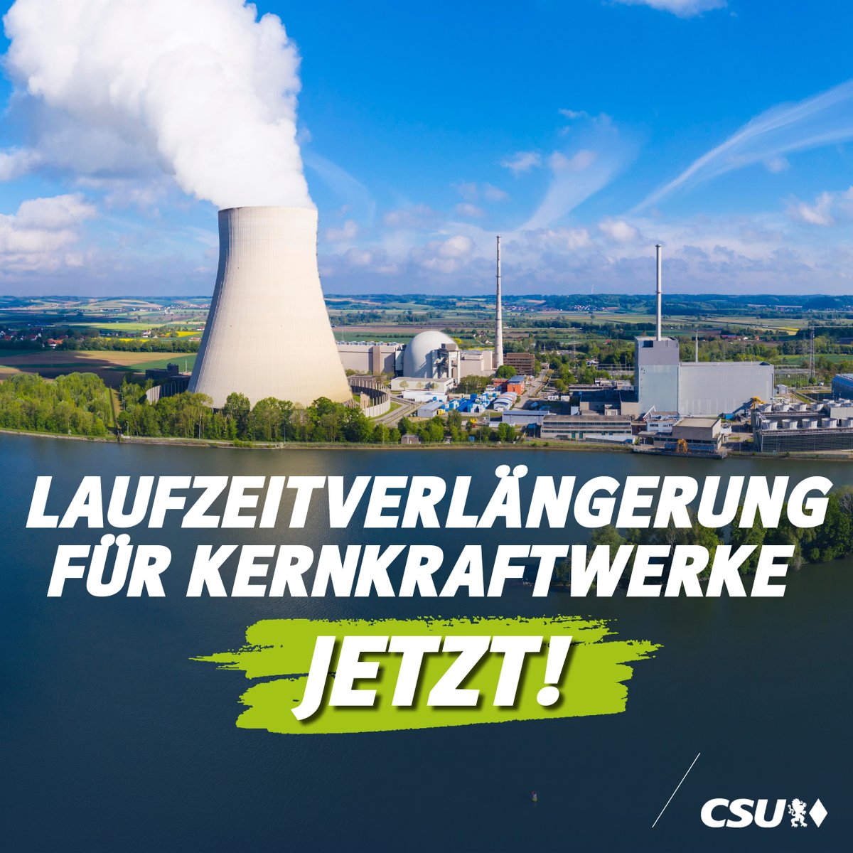 Wir fordern: Echte #Laufzeitverlängerung statt Ampel-Ideologie! Deutschland braucht Versorgungssicherheit und keine zusätzliche Verschärfung der Strompreise. Die #Kernkraft muss bis mindestens Ende 2024 verlängert werden!