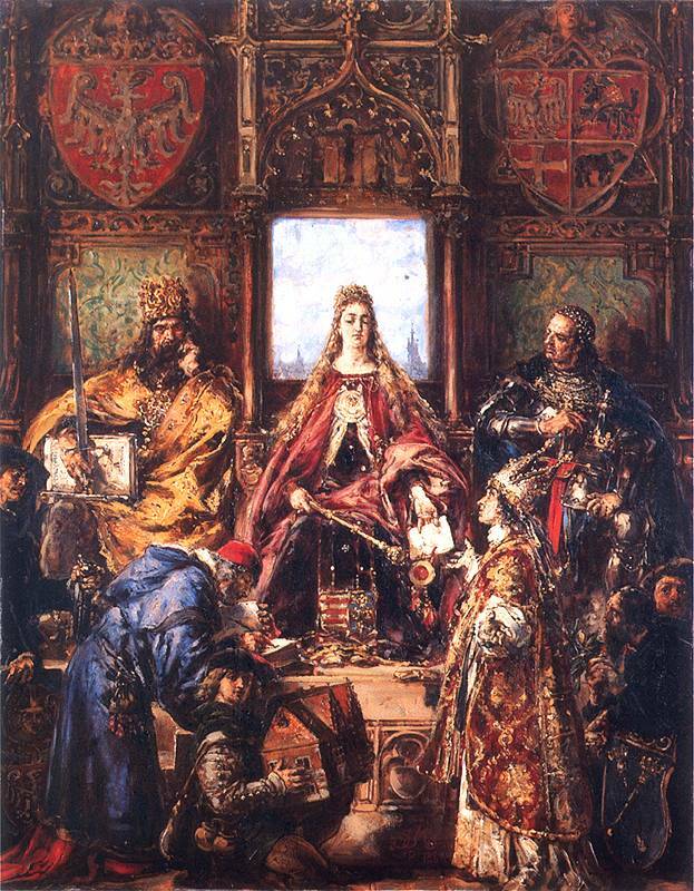 JanMatejkoArt's tweet image. The Marriage of Jadwiga and Jagiello #romanticism #janmatejko wikiart.org/en/jan-matejko…