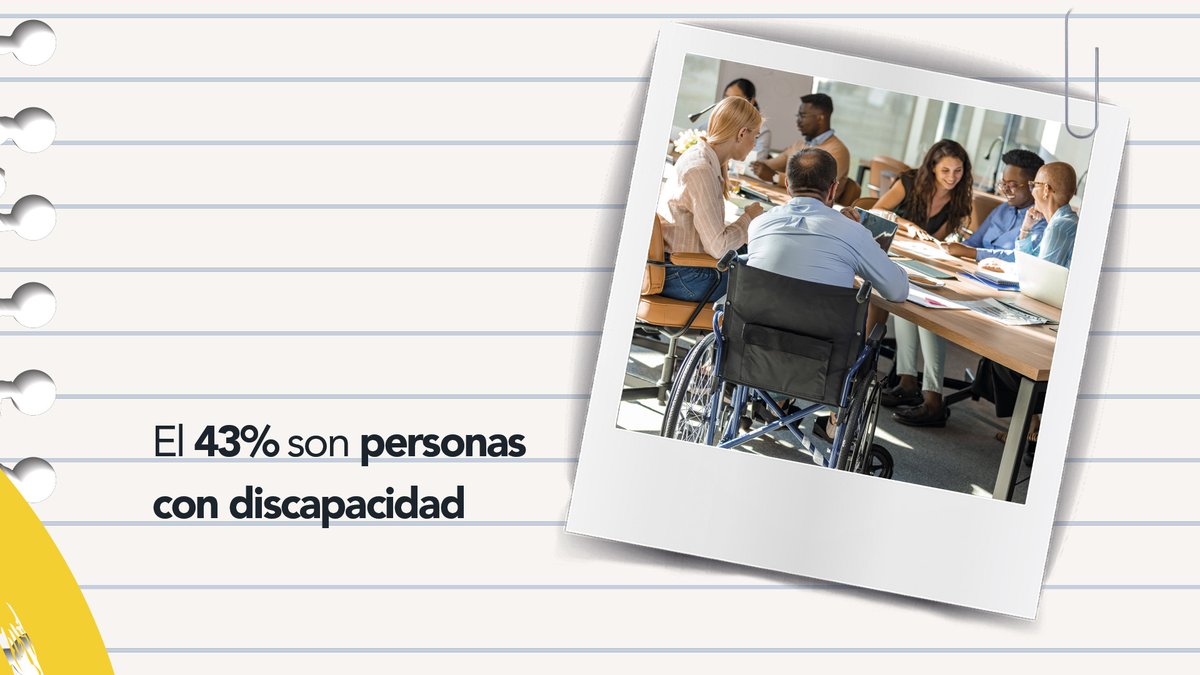 ILUNION's tweet image. ✍️ El 43% son personas con discapacidad.