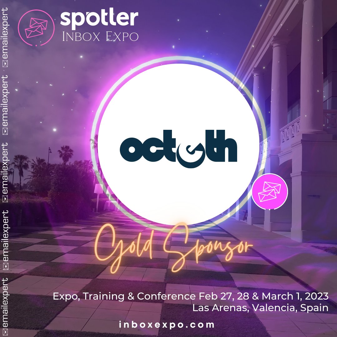 We are so proud to have <a href="/octeth/">Octeth</a> - makers of OEMPro the owned CDP Solution as a Gold Sponsor of Spotler Inbox Expo Winter Edition in Valencia Spain!

#InboxExpo23 #CDP #onprem