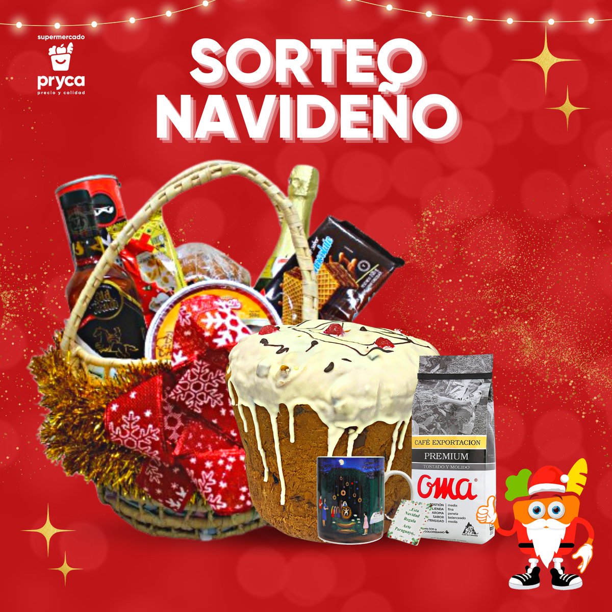 Din din don, din din don, vamos a premiar 🎶
🍞🧺✨🎄

- Seguí a esta cuenta.
- Dale RT, Fav.
- Usá #NavidadDePryca

¡Y ya participás para probar nuestro delicioso pan dulce y llevarte todo lo que incluye este combo especial! 😍

❗Sorteamos el viernes 23 a las 17hs.