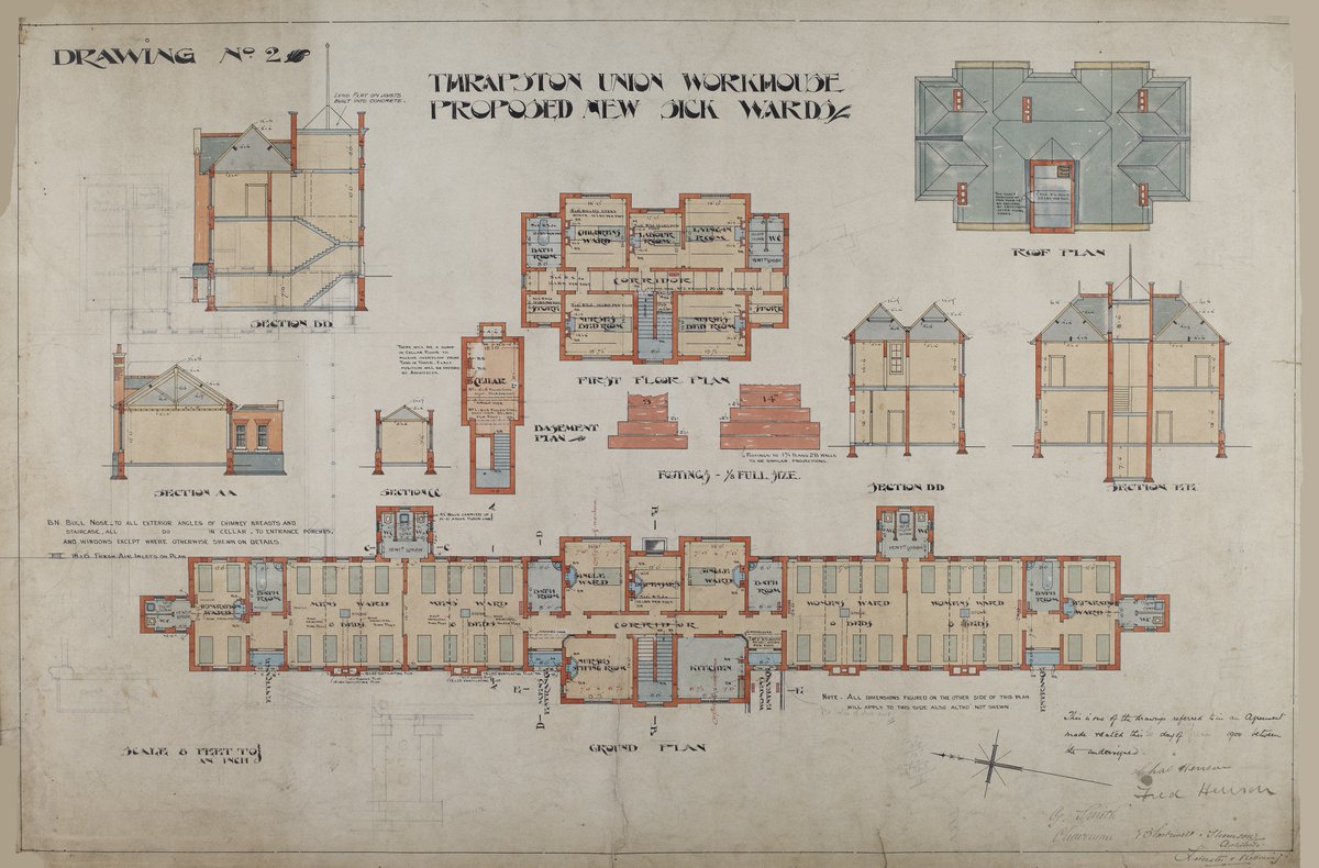 NorthantsPast's tweet image. Proposed sick wards for Thrapston Union Workhouse, 1900.
Reference: BAP/165