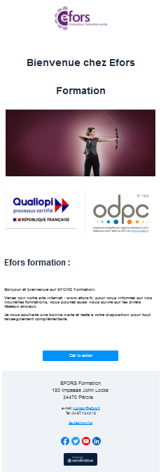 EFORS34's tweet photo. Exemple d'une première une newsletter de bienvenue chez EFORS.
#efors #newletter #montpellier #perols #formationsante #ehpad #formationehpad #formationpro #formationprofessionnelle #formationcontinue https://t.co/G8v5ezlxX3