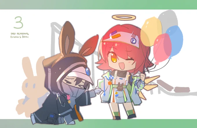 #アークナイツ #エクシア エクシアの誕生日あと3日! 
