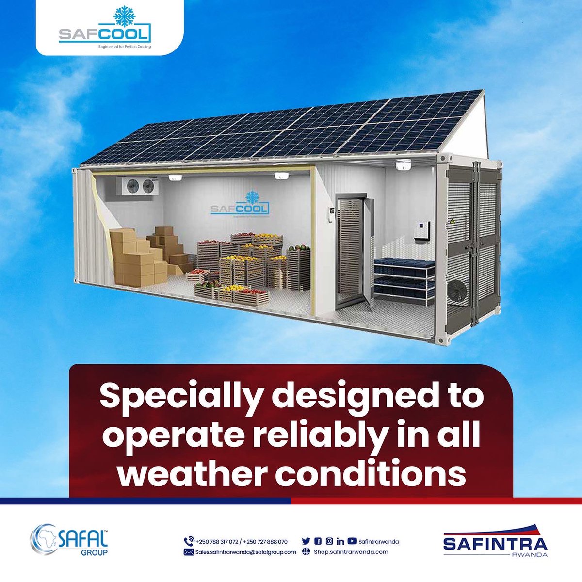 safintrarwanda's tweet photo. Introducing Safcool, an innovative cold room storage solutions.
.
.
.
#safintraroof #construction #buildwithpride #membersofsafalgroup #buildingsolutions #superiorquality #safintrarwanda
#shopsafintra #rwanda #safcool #coldroom https://t.co/ZGfnQh6nhO