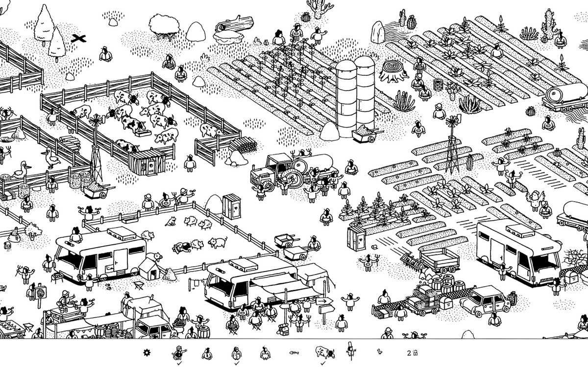 itchio's tweet photo. Hidden Folks: A hand-drawn, interactive searching game. Find these folks for 75% off on the #ItchWinterSale! 

https://t.co/VvTzFAc2P9 by @adriaandejongh https://t.co/BuPTcokQ3Y