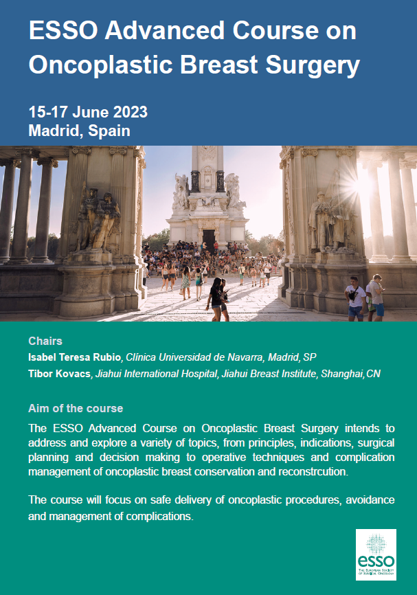 European Society of Surgical Oncology (ESSO) (@essonews) on Twitter photo ❗️ Registrations are open for the Advanced Course on #OncoplasticBreastSurgery
🗓️ 15-17 June 2023
📍 Madrid, SP 🇪🇸
🔗essoweb.org/courses/esso-a…
#ESSOcourses #BreastSurgeryCourse #MedEd #SurgEd #MedTwitter #cancersurgery <a href="/itrisabel/">IR</a> <a href="/myBRESO/">BRESO Eur. Breast Surgical Oncology Certification</a> <a href="/BreastMe4/">SoMe4Breast</a> #SoMe4Surgery ❗️ Registrations are open for the Advanced Course on #OncoplasticBreastSurgery
🗓️ 15-17 June 2023
📍 Madrid, SP 🇪🇸
🔗essoweb.org/courses/esso-a…
#ESSOcourses #BreastSurgeryCourse #MedEd #SurgEd #MedTwitter #cancersurgery <a href="/itrisabel/">IR</a> <a href="/myBRESO/">BRESO Eur. Breast Surgical Oncology Certification</a> <a href="/BreastMe4/">SoMe4Breast</a> #SoMe4Surgery
