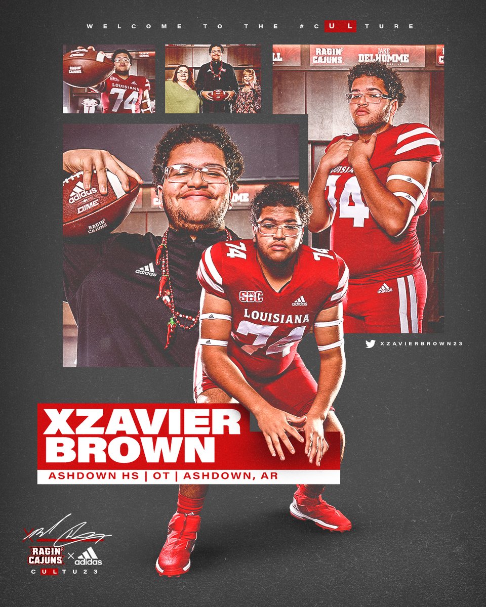 Louisiana Raginโ Cajunsยฎ Football (@ragincajunsfb) on Twitter photo ๐๐๐๐๐๐๐ ๐๐ ๐๐๐ ๐๐๐๐ญ๐ฎ๐ซ๐ ๐ค
<a href="/XzavierBrown23/">Xzavier Brown</a> is officially a Ragin' Cajun!
#cULture23 ๐๐๐๐๐๐๐ ๐๐ ๐๐๐ ๐๐๐๐ญ๐ฎ๐ซ๐ ๐ค
<a href="/XzavierBrown23/">Xzavier Brown</a> is officially a Ragin' Cajun!
#cULture23