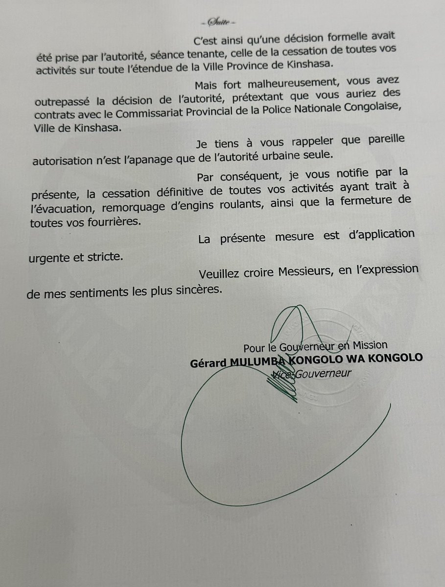 Nous avons le devoir et l’obligation de remettre de l’ordre .