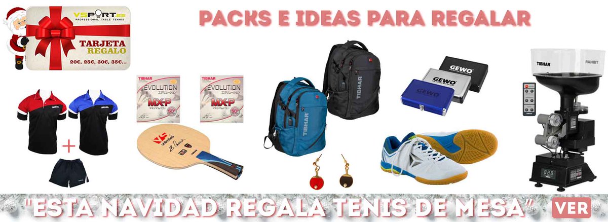 🎄Llega la NAVIDAD😍 esa época mágica llena de ilusión, alegría, regalos... y que mejor que regalar tenis de mesa, nuestro deporte favorito. En este enlace os dejamos enlaces a las categorías de artículos de tenis de mesa idóneos para regalar vsport-tt.com/.../ofertas-te…
