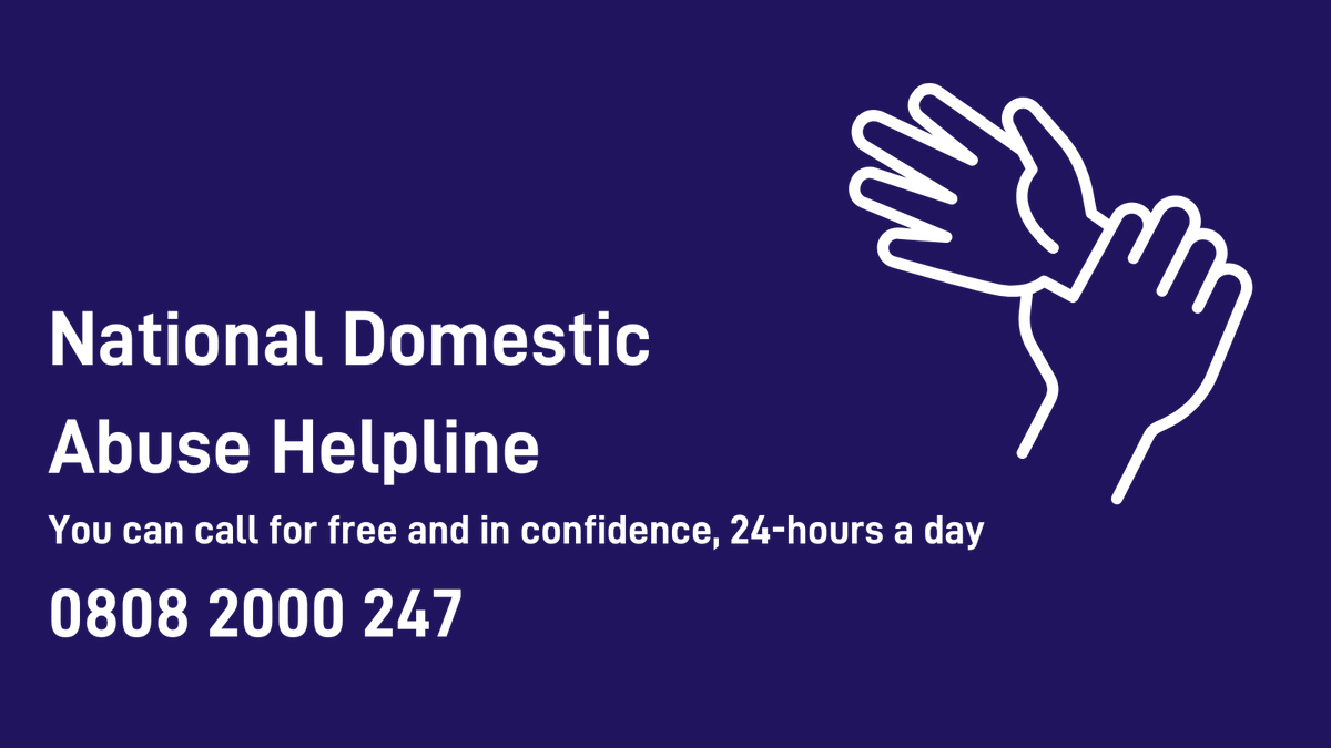 This time of year can be incredibly difficult for anyone experiencing domestic abuse. If you're scared of your partner and dreading the holiday season, the National Domestic Abuse Helpline is open over Christmas. If you are experiencing any kind of abuse call 0808 2000 247.