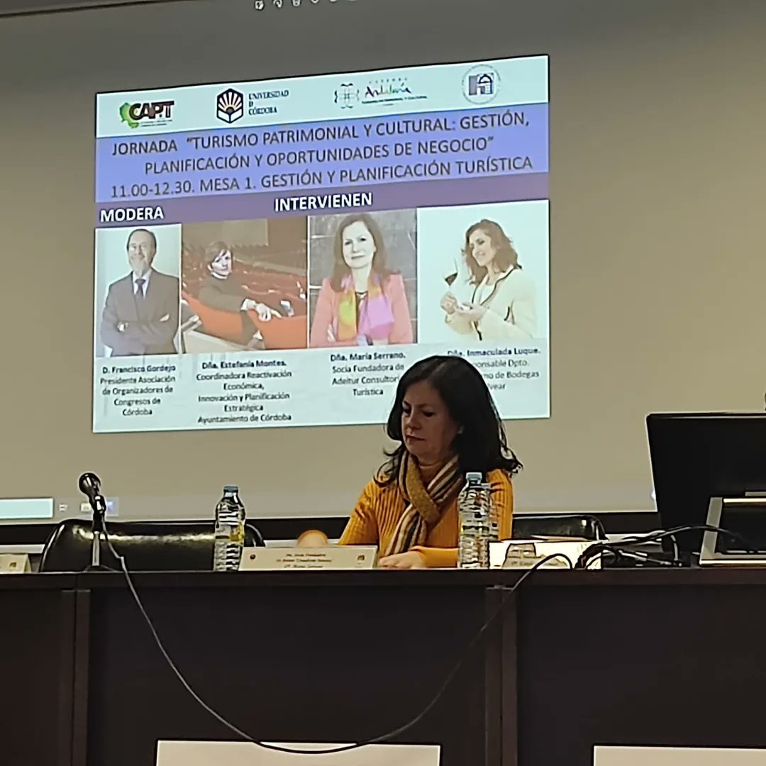 adeitur's tweet image. ADEITUR ha participado en la Mesa de Gestión y Planificación Turística,  dentro de la Jornada «Turismo Patrimonial y Cultural: Gestión, Planificación y oportunidades de negocio», organizada por la Cátedra de Turismo Patrimonial y Cultural, con la colaboración del CAPT y la UCO