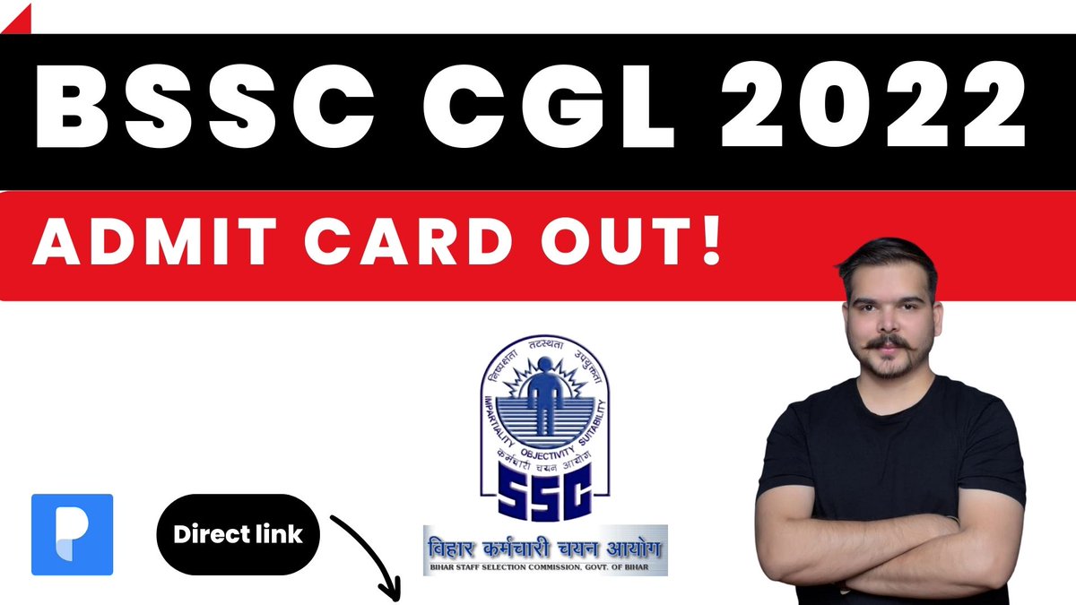 prepp_in's tweet image. BSSC CGL Admit Card Out: Check here
#prepp #bsscadmitcard
youtu.be/iYbpZYFevyA