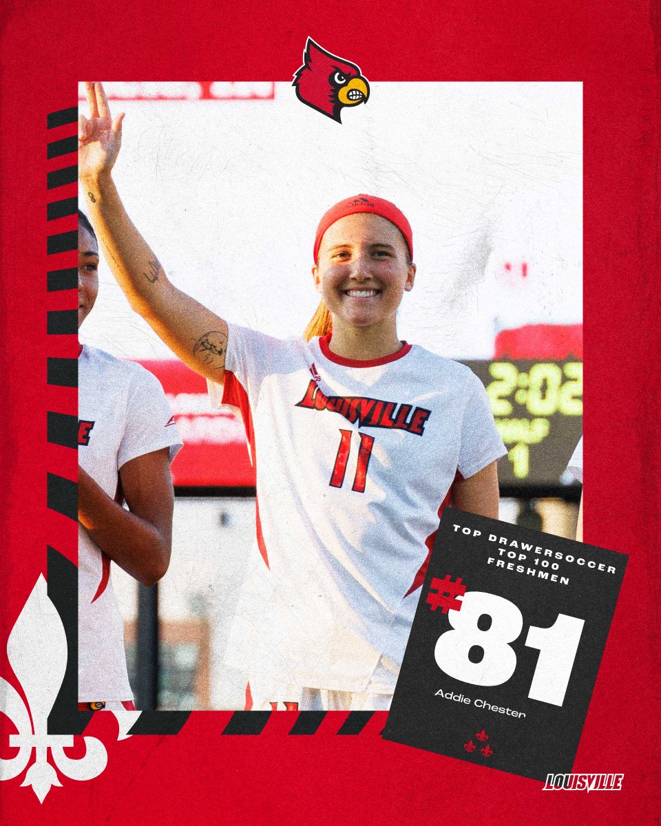 Louisville Women's Soccer (@louisvillewsoc) on Twitter photo .<a href="/ChesterAddie/">Addie Chester</a> checking in <a href="/TopDrawerSoccer/">TopDrawerSoccer</a>'s top 100 freshmen 👀👀👀
#GoCards .<a href="/ChesterAddie/">Addie Chester</a> checking in <a href="/TopDrawerSoccer/">TopDrawerSoccer</a>'s top 100 freshmen 👀👀👀
#GoCards