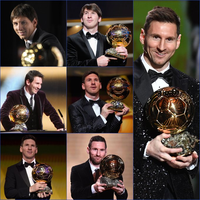 Cuántos balones de oro había Lionel Messi a la edad de AS USA