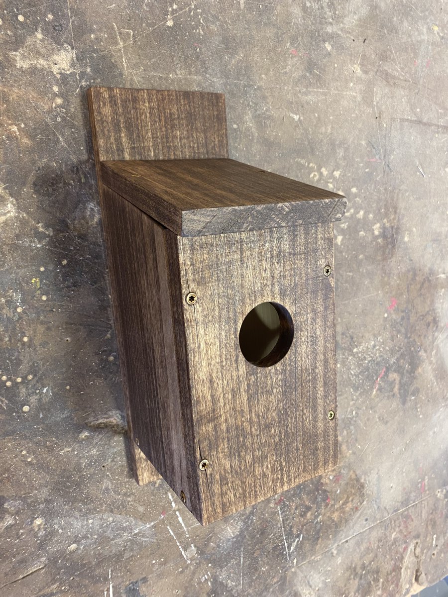 Mr. Sheeler's Woodshop classes have been working on building birdhouses.  Students have learned how to use the jointer, planer, table saw, scroll saw and drill press to build these new homes for local birds.