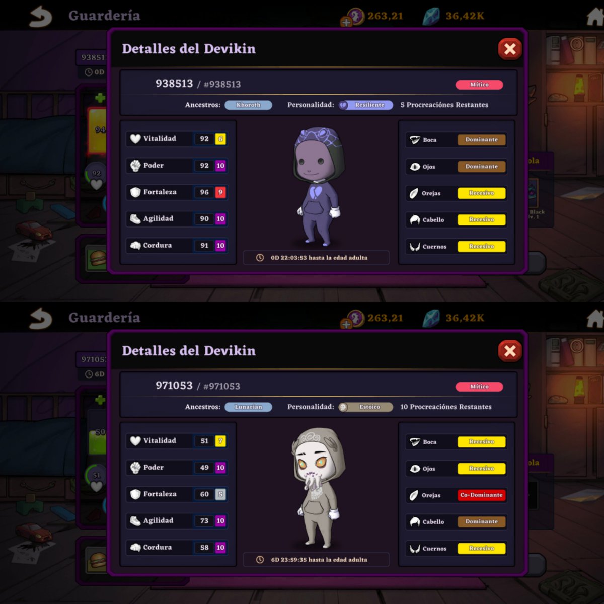 counting down the hours for these two precious ones to grow up, they will be ready for the closed beta, let's go there!!!!🤞🚀
<a href="/devikins_game/">Devikins</a> 
@snsjr #devikins