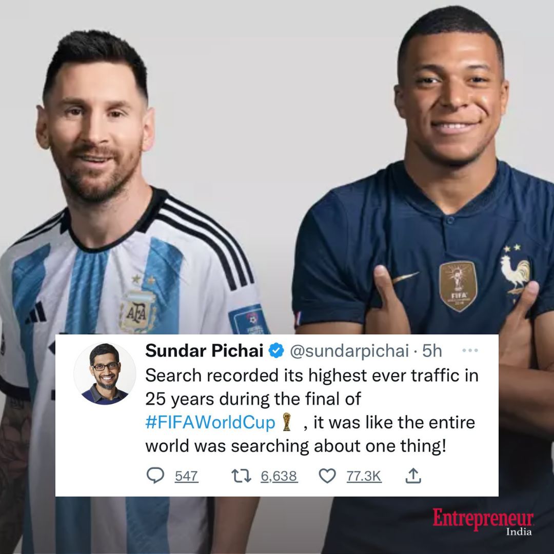 EntrepreneurAPJ's tweet photo. With the next #FIFAWorldCup due in 2026, let's take a look at the non-sporting records broken by #Argentina Vs #France final
https://t.co/YSSwogCJ6U
#FIFAWorldCup2022 #Messi #MBappe #GOAT #DMaria https://t.co/MWpaUGrjnk