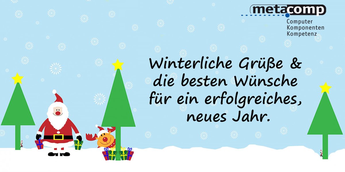 MetaCompGmbH's tweet photo. Das Jahr neigt sich dem Ende zu &amp; wir freuen uns auf die Zeit mit unseren Liebsten!
Wir wünschen allen eine schöne Weihnachtszeit und einen guten Start ins Jahr 2023🎄🎅
https://t.co/MiFZpUqoar https://t.co/tEvSJyGF8q