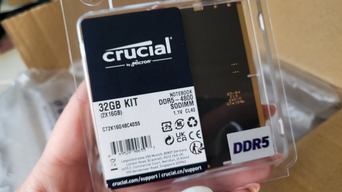 Excited 😊 my #weekend #project has arrived! My #laptop is getting a #crucial Christmas present... some #ram woop!!