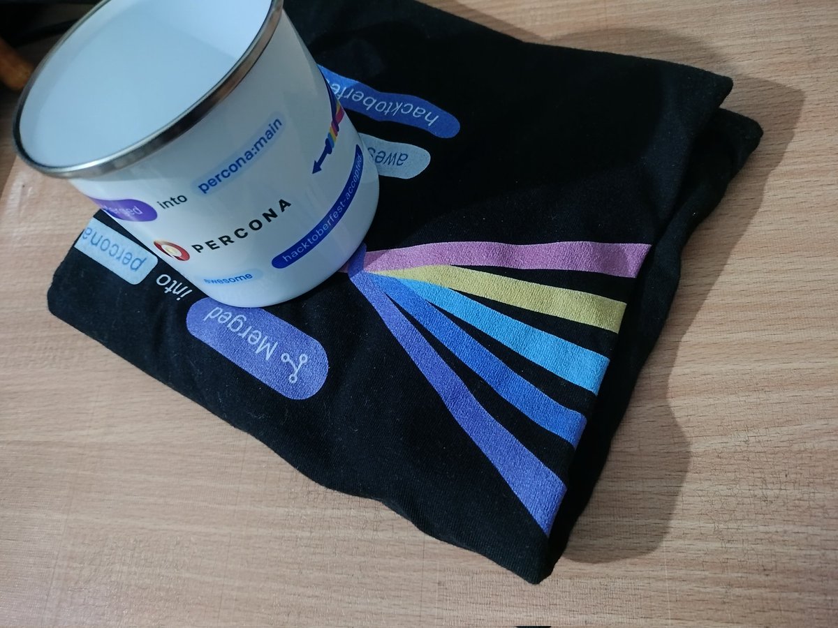 AzanulZ's tweet photo. Just received awesome #swag from @Percona for contributions during hacktoberfest.
Thanks a lot @artik_me and @Moldomurov for helping me with the contributions.

#OpenSource #hacktoberfest https://t.co/pgOKnOeuUQ