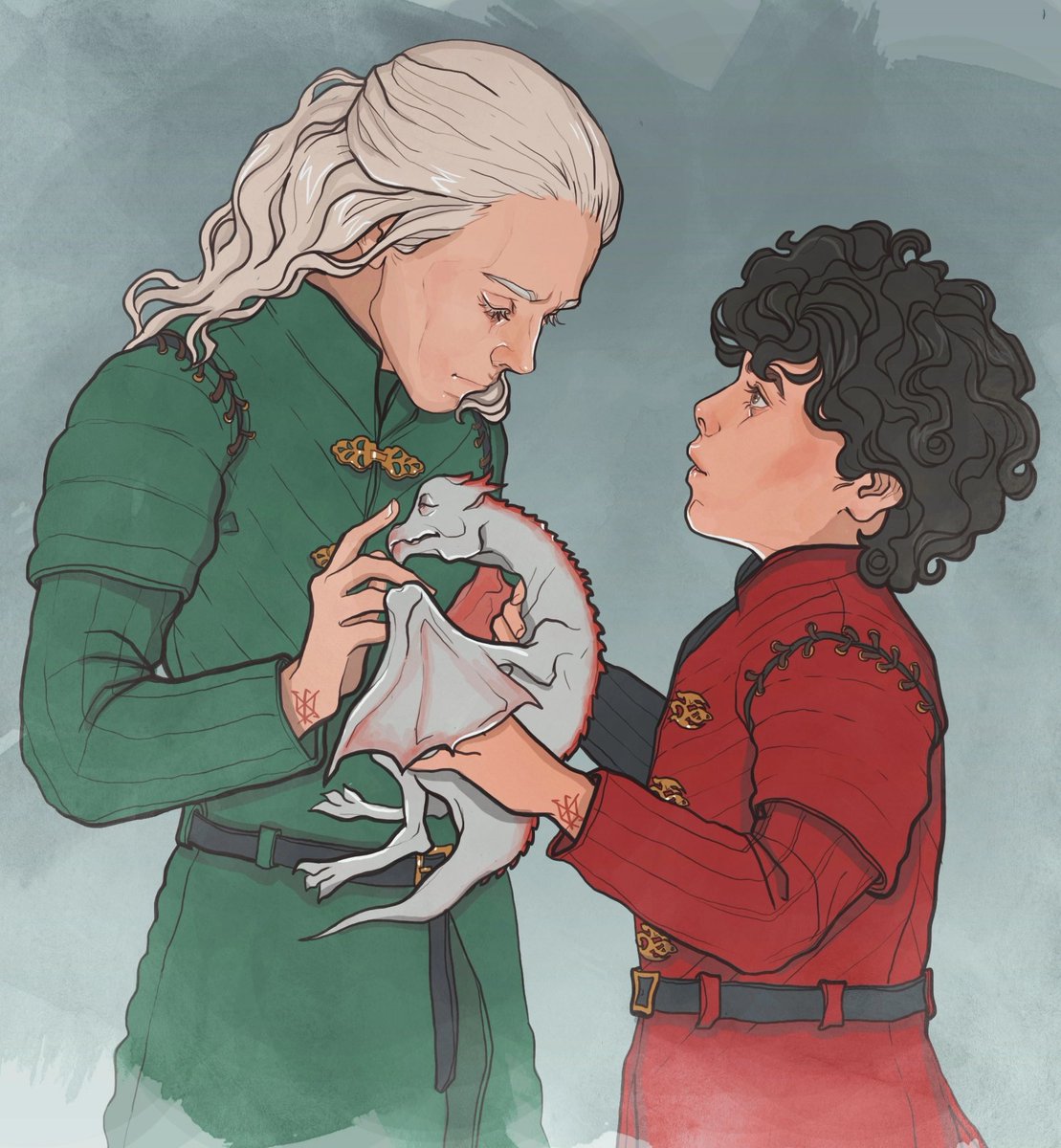 kotneumann's tweet image. Soulmate AU
#HOTD #AemondTargaryen #LucerysVelaryon #lucemond
Кто-нибудь, напишите соулмейт-ау, где Эймонд хочет дракона, а не соулмейта, а маленький Люк слишком серьезно понимает фразу «все мое - твоё» 😭