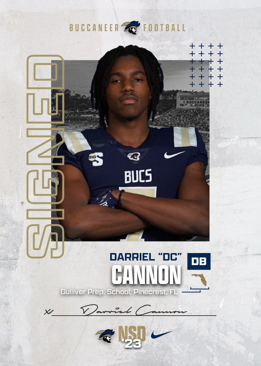 Our fourth state represented: Florida🤫

Bucs Nation, let's welcome Darriel "DC" Cannon to Charleston Southern‼️😤

#JoinTheSiege