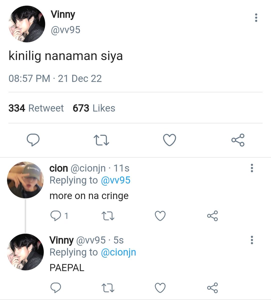 Filo #Taekookau Where In..

Vinny ( Kth ) And Cion ( Jjk ) Are Always Coming At Each Other'S Neck. 1321
